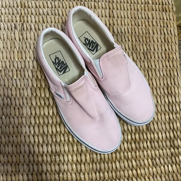 Vans Women's Pink Slip-On Shoes | size 9 - Picture 3 of 6
